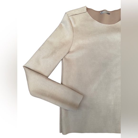 ᴡᴏᴍᴇɴ’s sᴜᴇᴅᴇ ᴛᴏᴘ | ᴢᴀʀᴀ | sɪᴢᴇ s | ᴡᴏʀɴ ᴏɴᴄᴇ - Picture 8 of 9